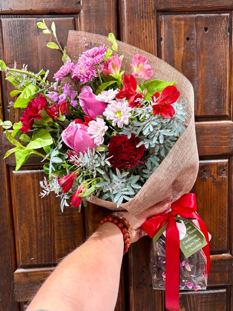 
                  
                    Flowers & A Gift for Valentines Day
                  
                